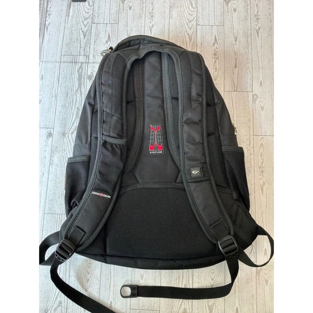 SwissGear Backpack Black Laptop Travel School Tech Bag Unisex Gorpcore